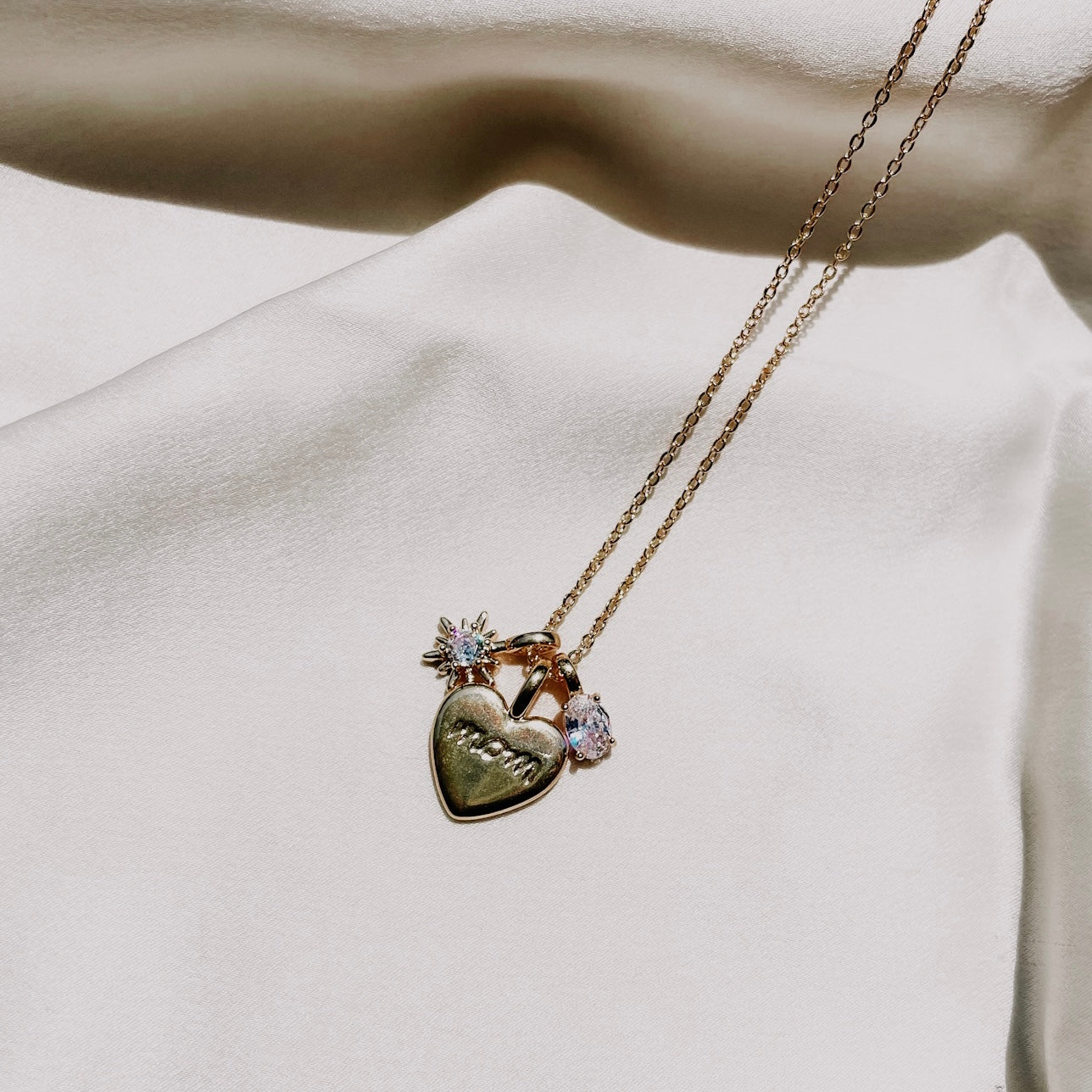 Mom Heart Necklace
