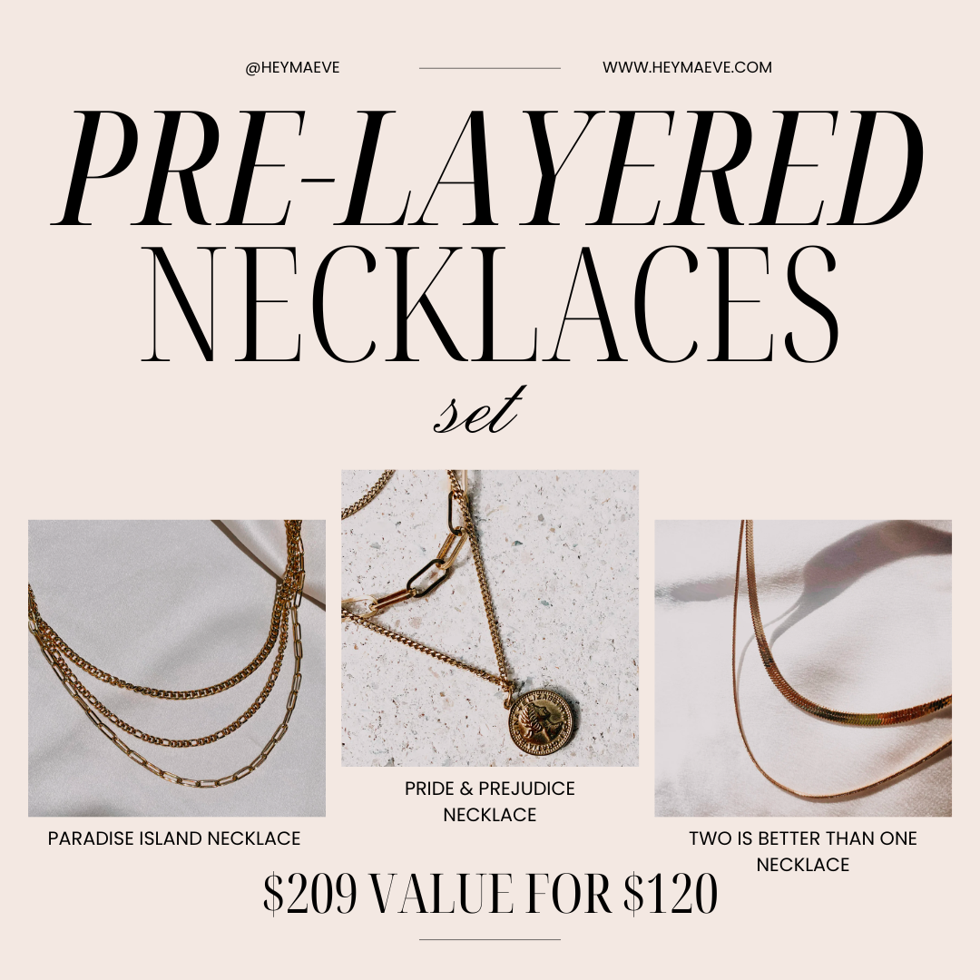 Pre layered outlet necklaces