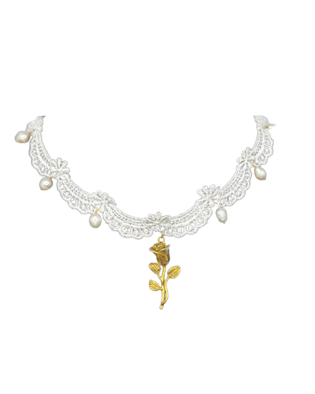 Once Upon a Rose Lace Necklace