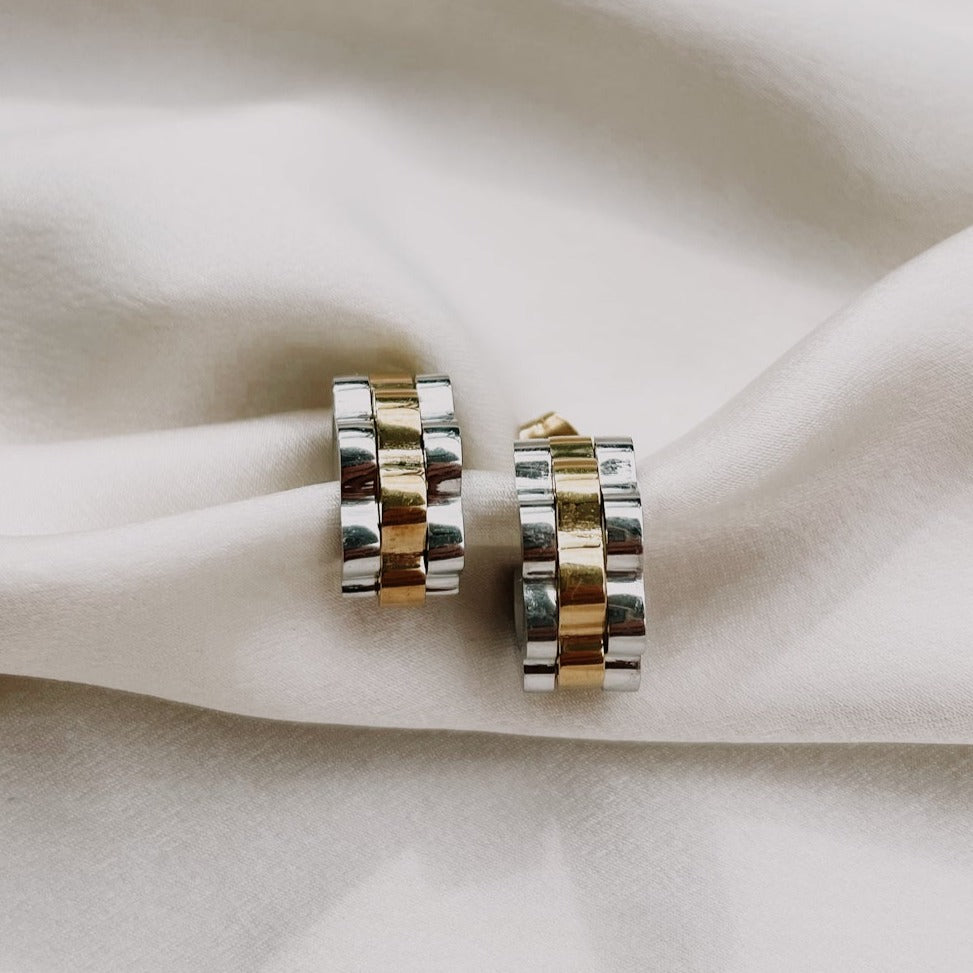 Hemingway Earring Mixed Metal