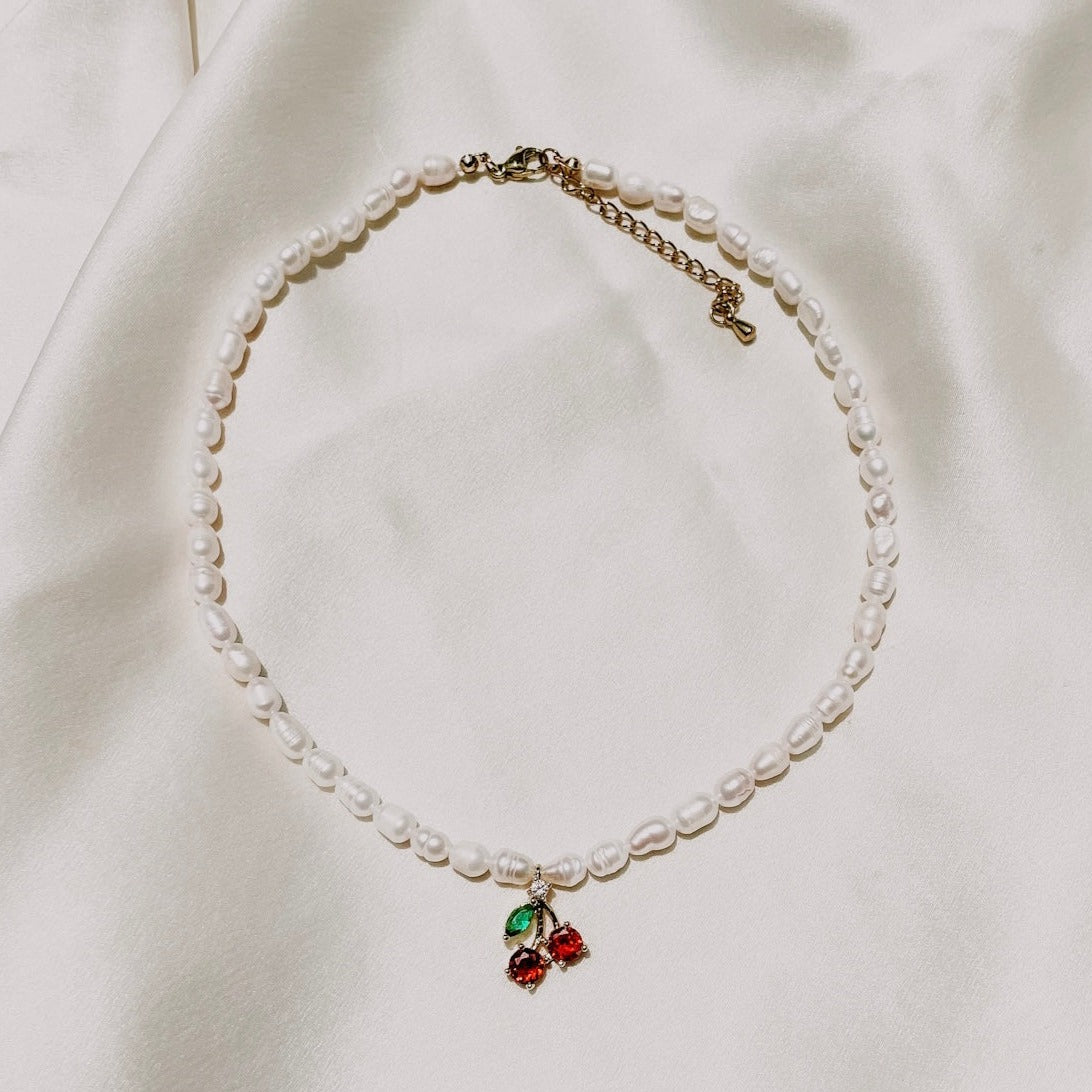 California Cherry Ray Necklace