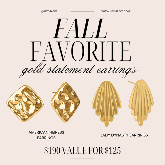 Fall Favorite Gold Statement Earrings