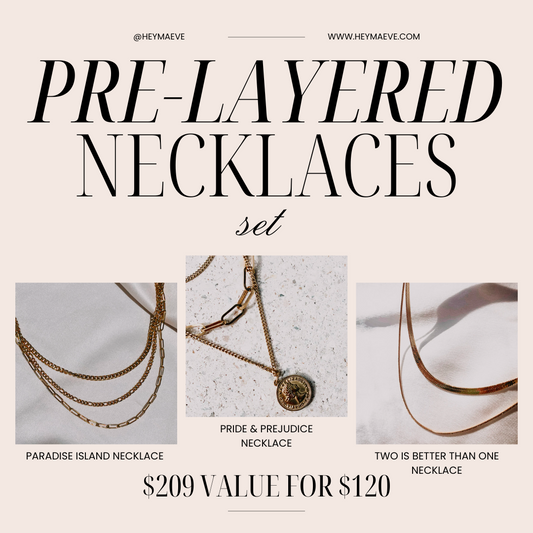 Pre-layered Necklaces Set