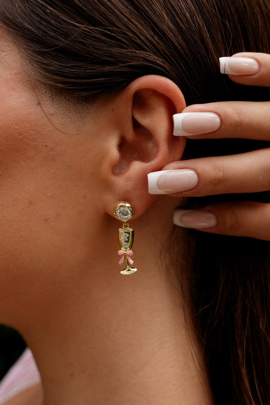 Champagne Sil Vous Plait Earrings