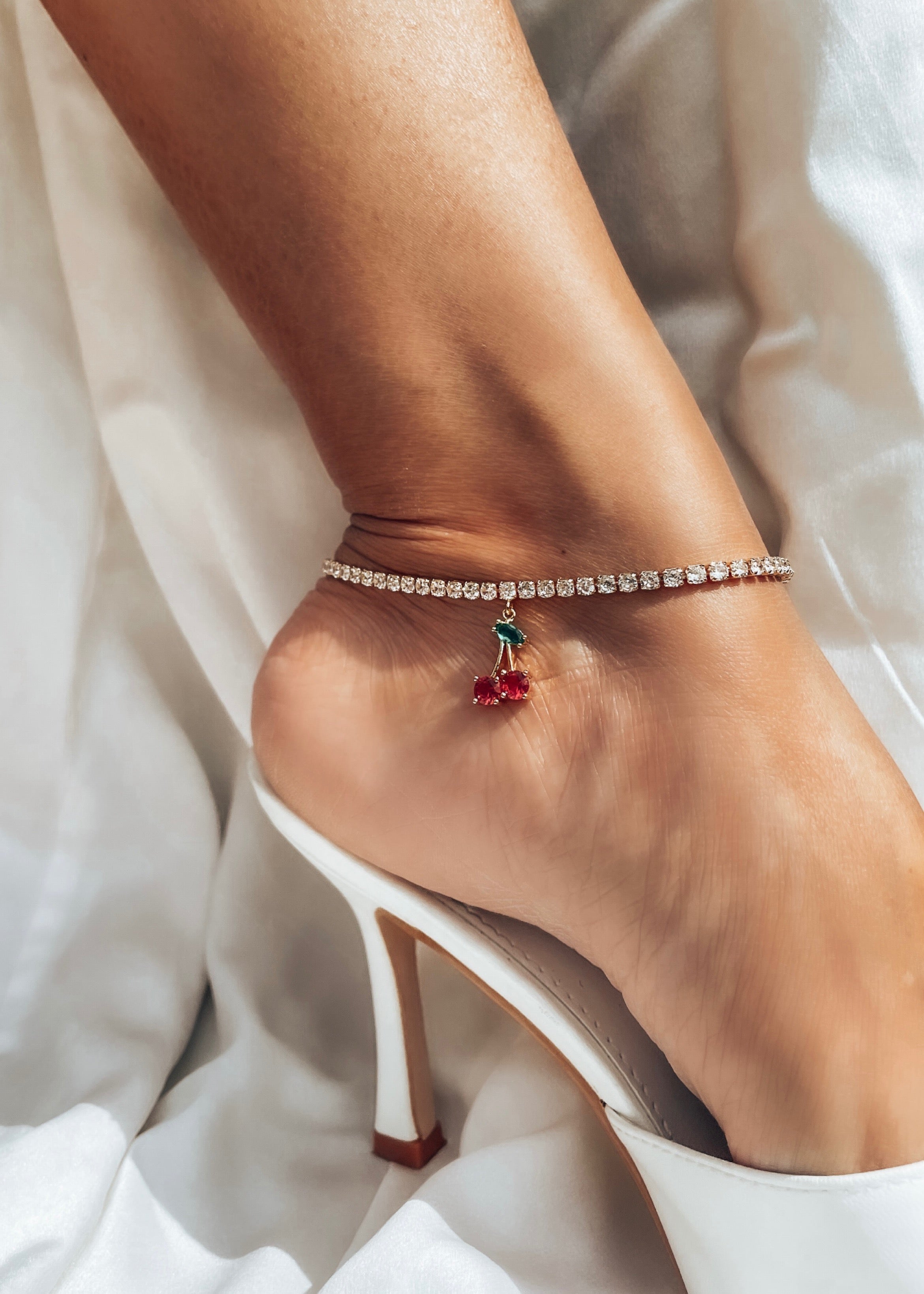 Cherry ankle deals bracelet