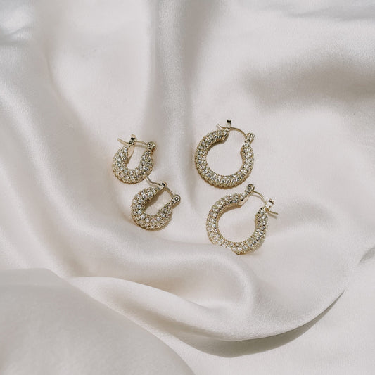 Snowdrop Small Hoops