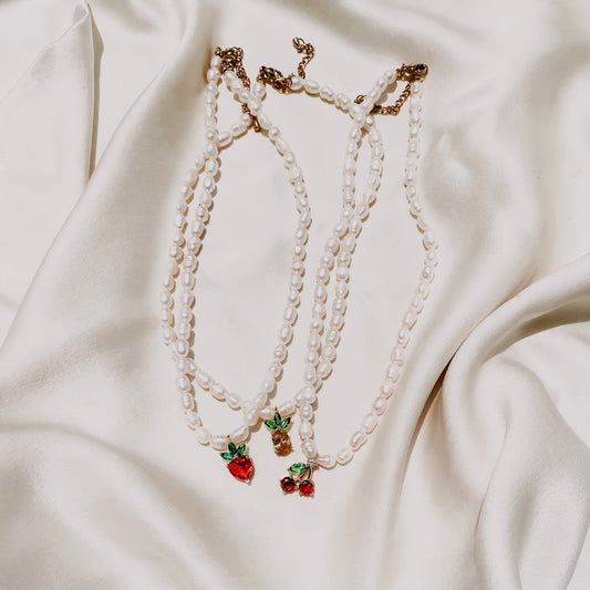 California Cherry Ray Necklace